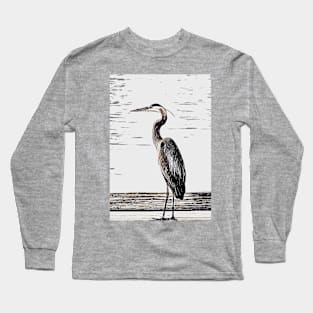 Great Blue Heron Long Sleeve T-Shirt